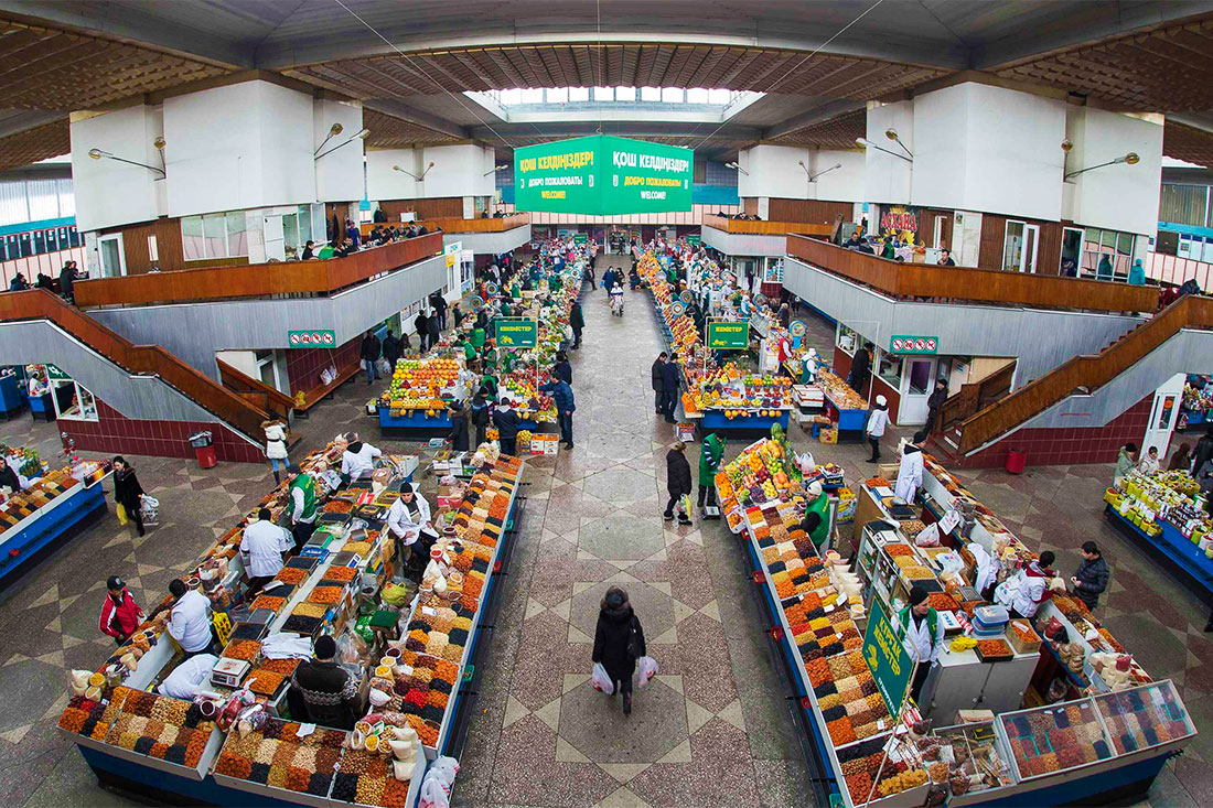 Зеленый рынок Алматы