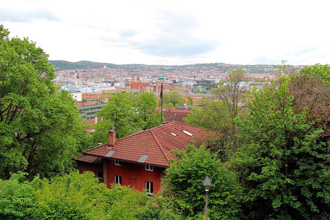 Вид из смотровой площадки Eugensplatz