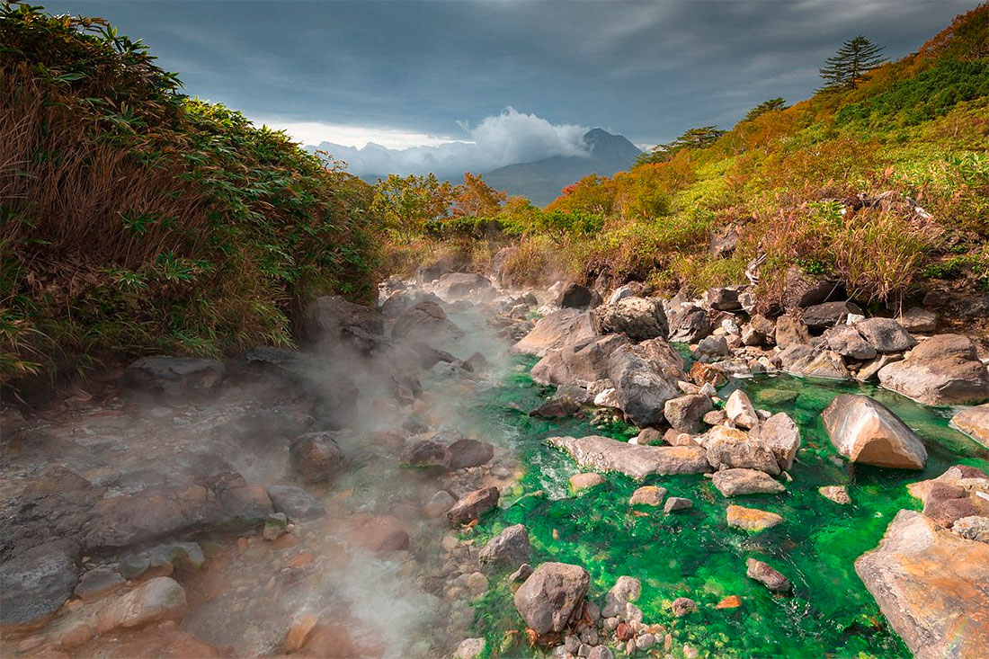 Вулкан Баранского и Кипящий ручей