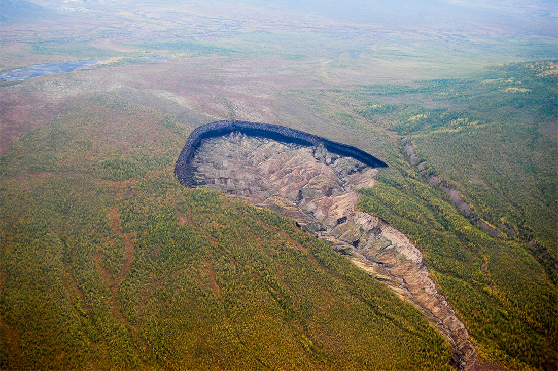 Сибирский кратер Батагайка